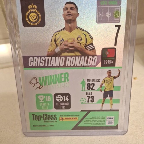 Cristiano Ronaldo Winner Panini card