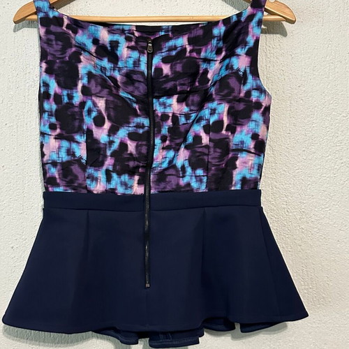 Mulberry silk top, size 10 UK, colorful