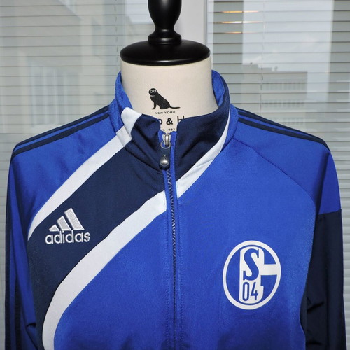 FC Schalke 04 Training Football Jacket Adidas Track Top 2010-2011 used, size 42-44