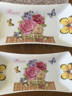 Small serving platters like new, set of 2 pieces