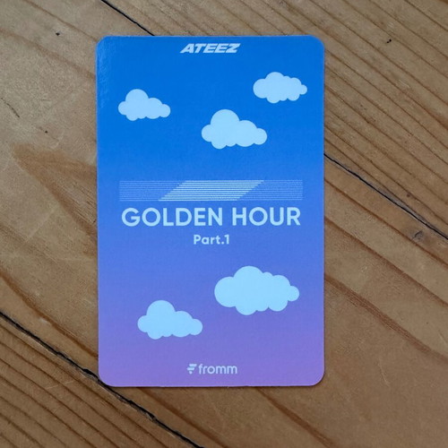 Ateez San Golden Hour Part 1 Kpop photo card