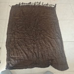 Scarf large thin used, brown