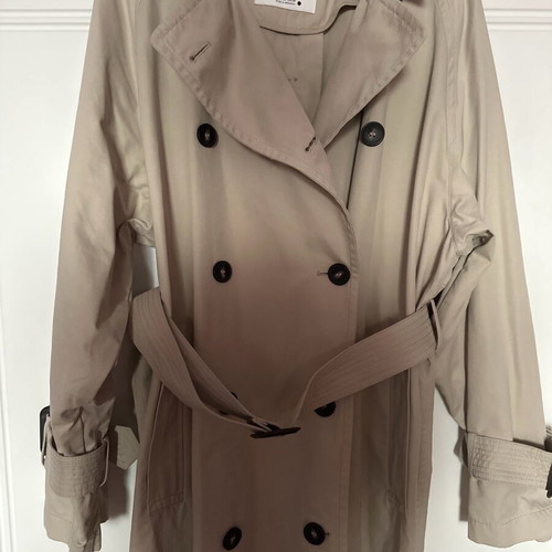 Zara trench coat like new, beige, oversized with belt and pockets