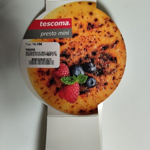 Presto Mini Tescoma saucepan 12cm red with slight rim bend