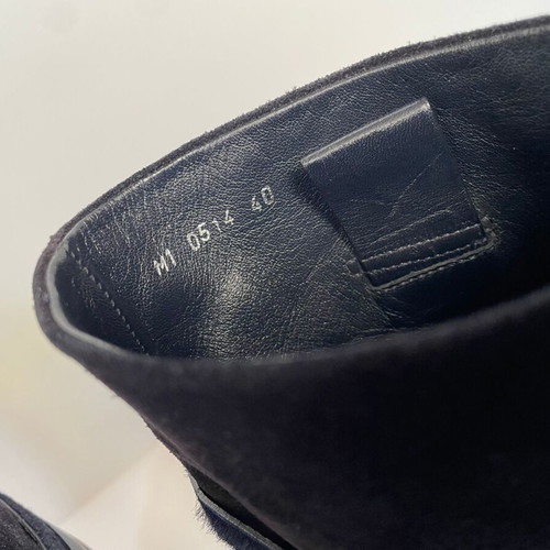Dior suede ankle boots like new, size 40, navy