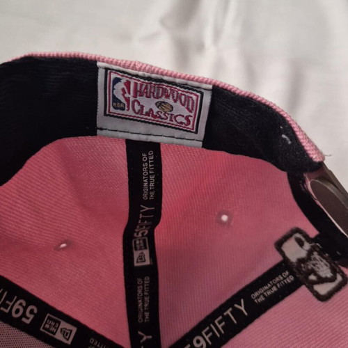 Hardwood Classics Hat new, pink and brown, sizes XL and L