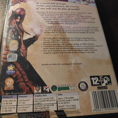 SpellForce Gold Edition PC CD-ROM used, 3 CD set