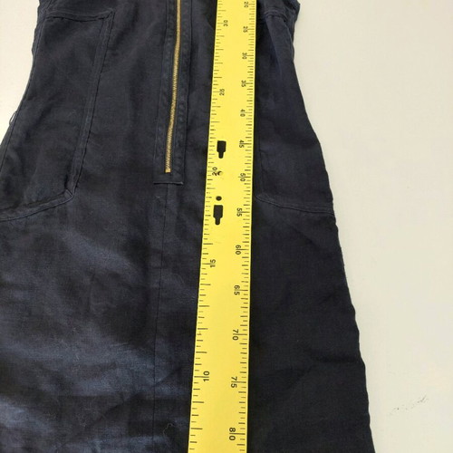 Michael Kors dress 100% linen dark blue size small like new