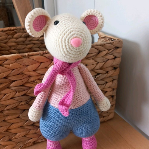 Cuddly mouse toy new, soft cotton doll
