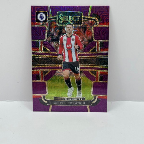 Panini Select Premier League Oliver Norwood Purple Mojo Card 2023-24 new