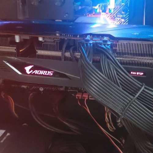 Gigabyte Aorus RX5700XT 8GB graphics card used