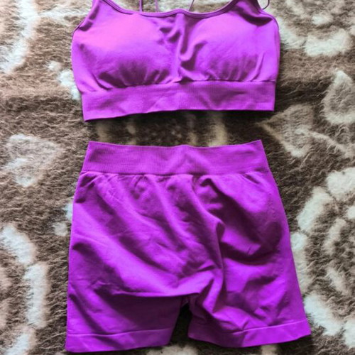 Shein purple gym leggings set like new