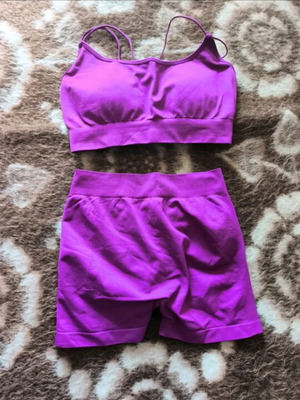 Shein purple gym leggings set like new