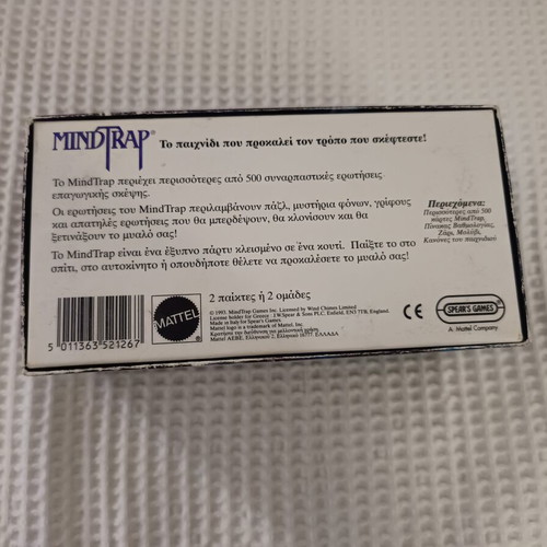 MindTrap vintage board game used, 90s edition by Spear's Games