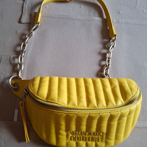 Versace waist bag used, yellow