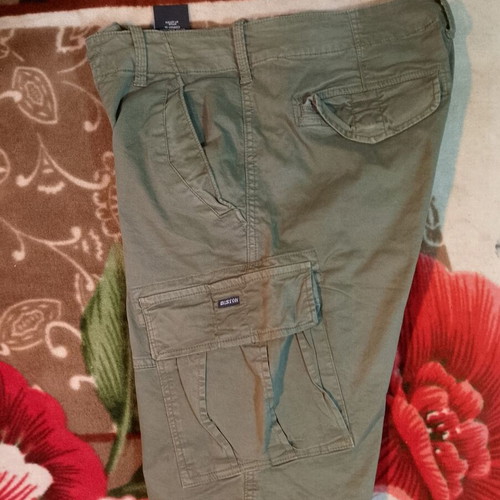 Biston olive green cargo shorts size 30