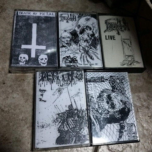 Death 5 demo cassette tapes like new, metal