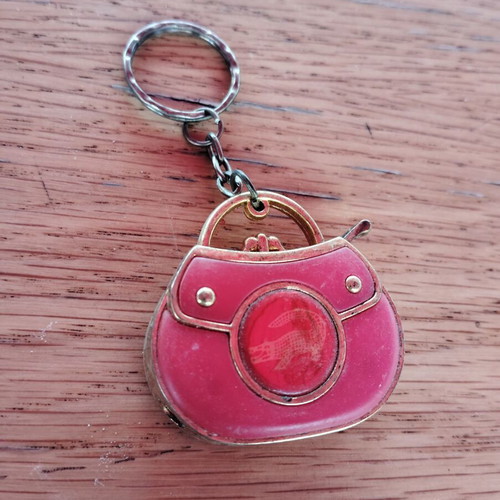 Vintage crocodile bag keychain from the 90s new