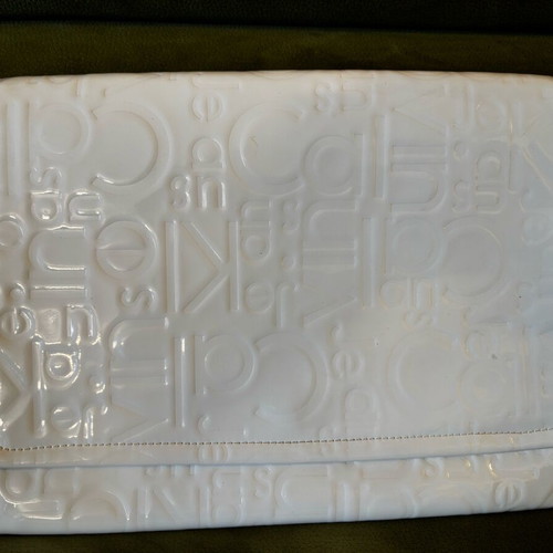 Calvin Klein clutch like new, white handbag