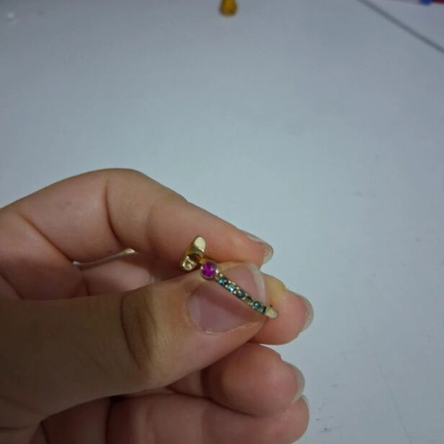 Avon ring 18.1 mm like new, multicolor gold tone