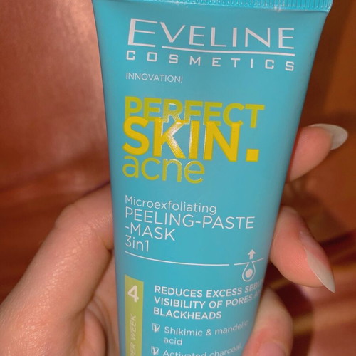 Eveline Perfect Skin Acne peeling paste mask new