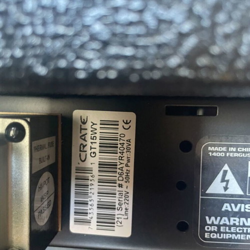 Crate GT15WY guitar amplifier