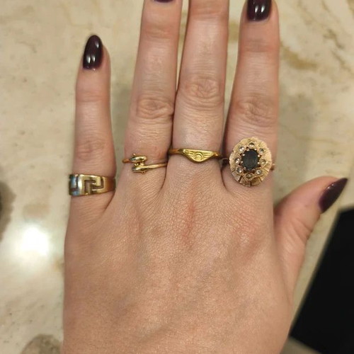 Ethnasia ring new, gold color