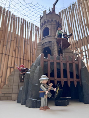 Playmobil 3665 Baron's Battle Tower used medieval playset 1993