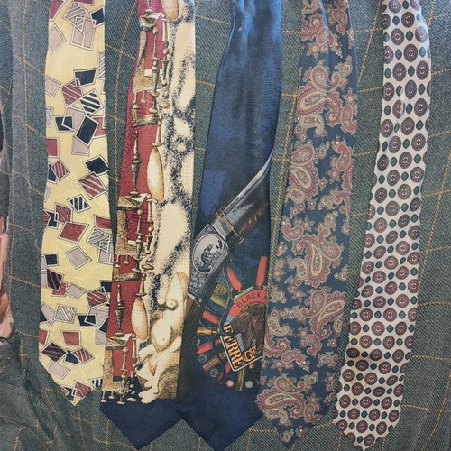 Tie collection used, pack of 15, multicolor
