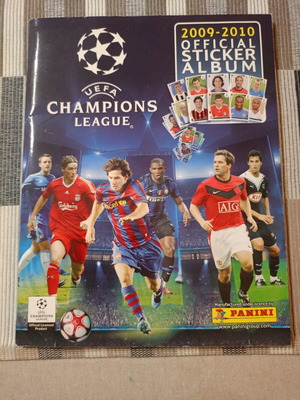 Panini UEFA Champions League 2009-2010 άλμπουμ αυτοκόλλητων σαν καινούργιο, πλήρες