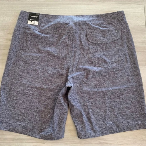 Hurley 20" Board Shorts men's size 34 large gray turquoise new