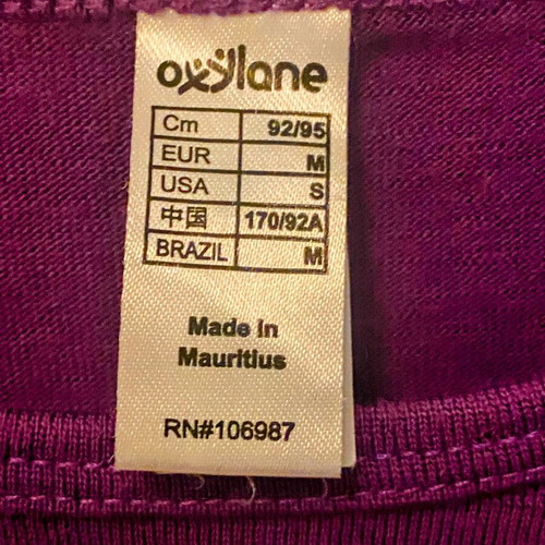 Oxylane women's thermal long-sleeve shirt, purple, size M