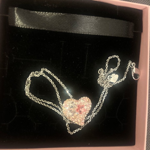 Swarovski necklace new, silver with sparkling crystals