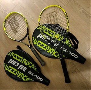 2 ρακέτες τένις ενηλίκων (μαζί ή χωριστά)