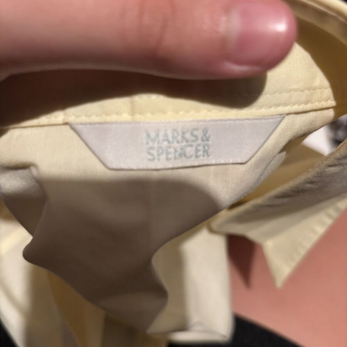 Marks & Spencer sleeveless shirt like new, ecru, size M