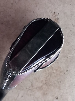 Decorative pipe with metallic elements, new