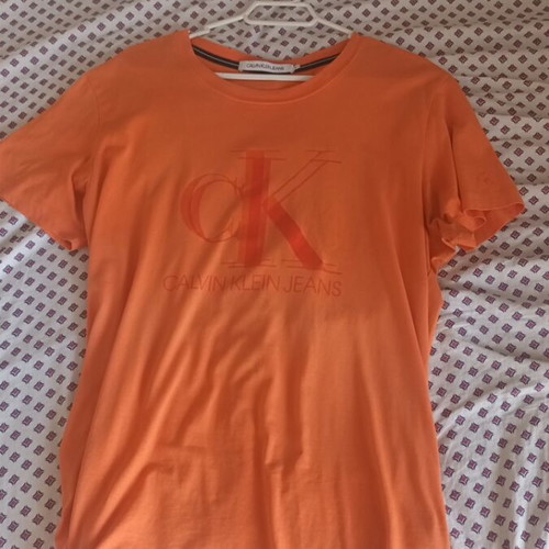 T-shirt Calvin Klein XL like new, orange