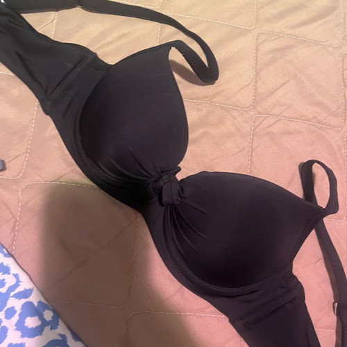 Bikini set new, Calzedonia bottom, Tezenis top, black and white