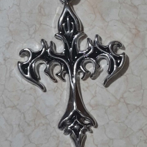 Gothic cross in steel new