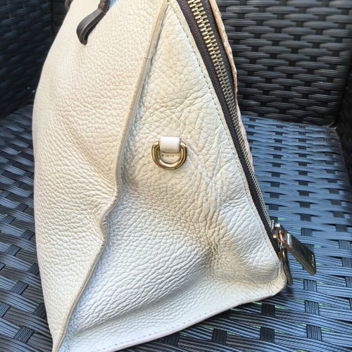 Furla vintage handbag with python effect
