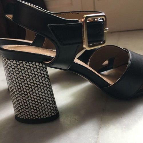 Indiana leather sandals size 36, heel 7 cm, like new