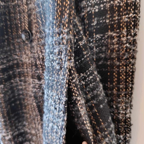 Winter checked coat Mexx Fashion used, black, size M