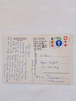 Postcard used, mailed from Germany