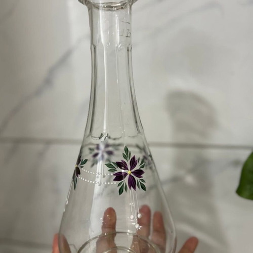 Vintage hand-painted vase like new from the 1960s