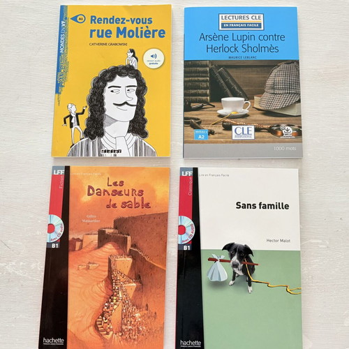 French books A1-B1 with CDs new