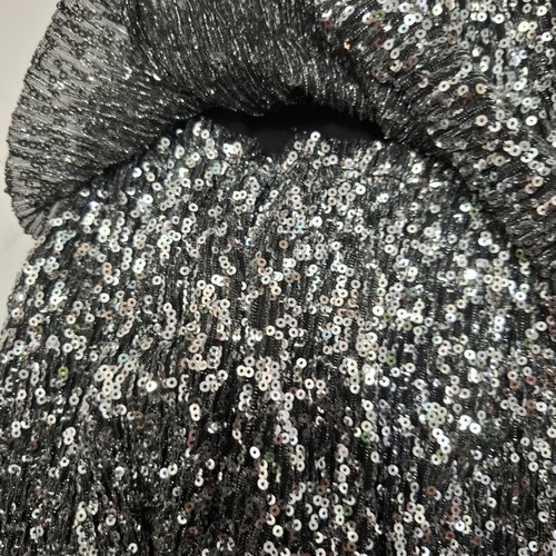 Zara skirt with sequins silver and black size 11-12 years like new