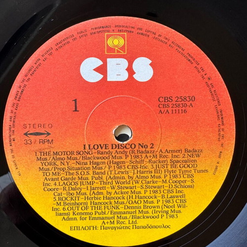 I Love Disco Nr. 2 LP 1983 near mint, pop
