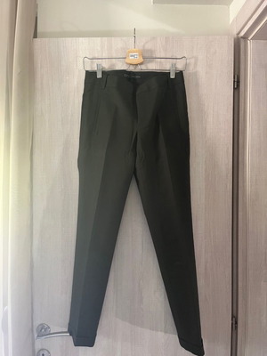 Zara pants size S like new, dark green with cuffs
