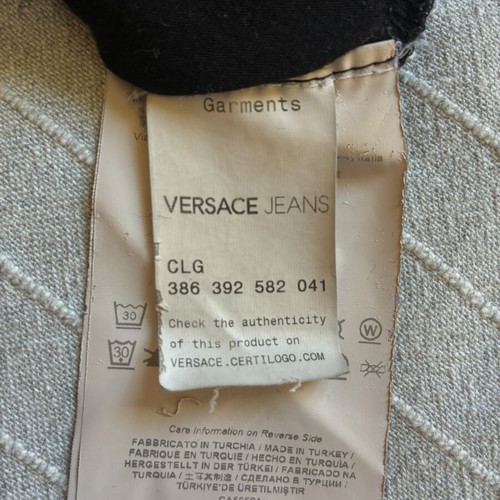Versace Jeans Men's Large Graphic T-Shirt with Blue Tiger Emblem