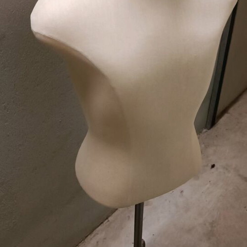 Sewing Bust Used With Metal Base And Wheels